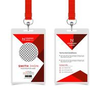 Creative print ready id card design template vector