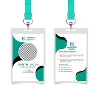 Modern print ready id card design template vector