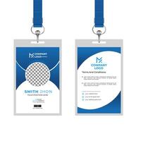 Modern elegant print ready abstract style id card design vector