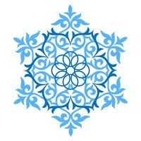 Snowflake template. Snowflake icon. Blue Snowflake. Snow winter. Snowflakes icons. Snowflake icon. Flat snow icons, silhouette. For Christmas banner, cards. New year ornament. EPS 10 vector