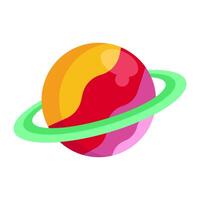Space icon illustration. Space icon element asset vector