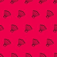 Seamless pattern background with monoline summer icons vector