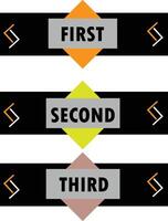 Unique button point design vector