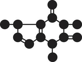 Molecule Structure Icon vector