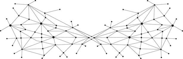 Abstract plexus technology futuristic network background. Global network connection. Big data visualization. Social network communication element for Business, Presentation, Science, and Tech. vector