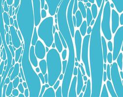 Abstract background of white sea wave foam on blue vector