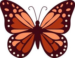 Thanksgiving Day Autumn Butterfly Illustration. Elegant Design For Nature Inspired Art, Decoration, Fall Themed Background. illustration vector