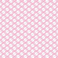 Seamless Swirl White and Pink Intertwined Delicate Pink Wave Pattern Background vector