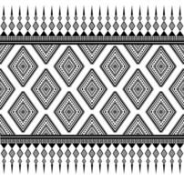 Seamless geometry with diamond shapes in black and white tones vector