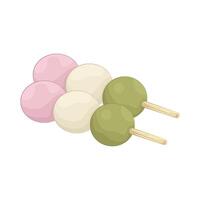 Illustration of dango mochi vector