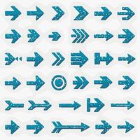 Various arrows and arrows vector