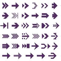 Arrow icons set vector