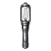 A drawing of a light bulb on a white background vector