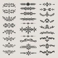 Set of vintage decorative elements, decorative elements, decorative elements, decorative elements, decorative elements, decorative vector