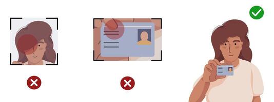 Verification ID Correct and Incorrect vector