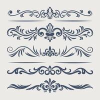 Set of vintage decorative elements, vintage design elements, vintage design elements, vintage design elements, vintage vector