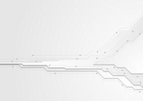 Tech grey futuristic abstract background vector