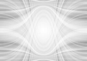 Abstract light grey tech wavy pattern background vector