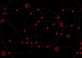 Abstract hi-tech background with circuit board chip vector
