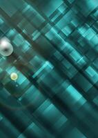 Geometric hi-tech turquoise background vector