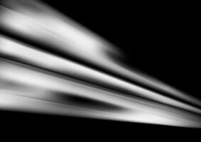 White smooth abstract stripes on black background vector
