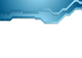 Abstract blue corporate hi-tech background vector
