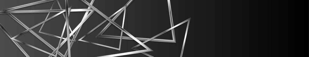 Dark technology web header banner design vector