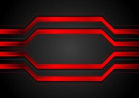 Red glossy stripes abstract background vector