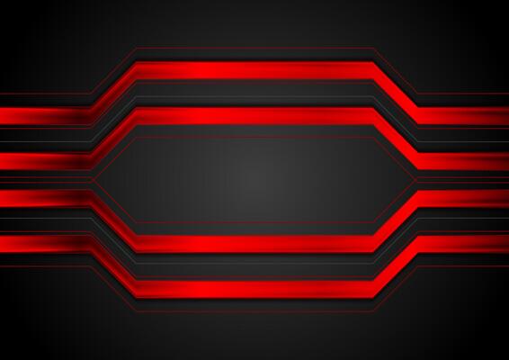 Red glossy stripes abstract background