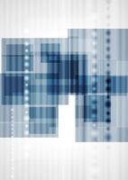 Abstract blue technology design vector