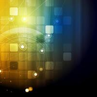 Bright technology communication background vector