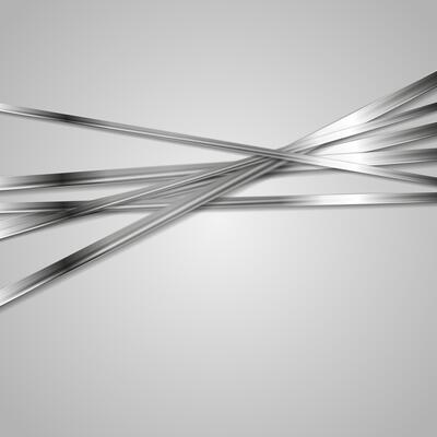 Tech metallic stripes on grey background