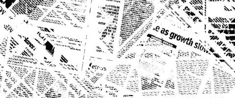 Abstract seamless pattern with chaotic layering of newspaper text vector
