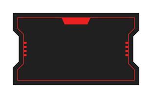 Futuristic element illustration. Colorful lower third overlay. vector