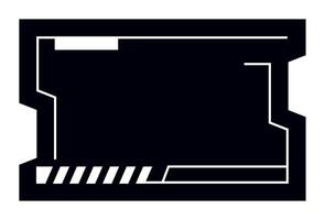 Futuristic element illustration. Colorful lower third overlay. vector