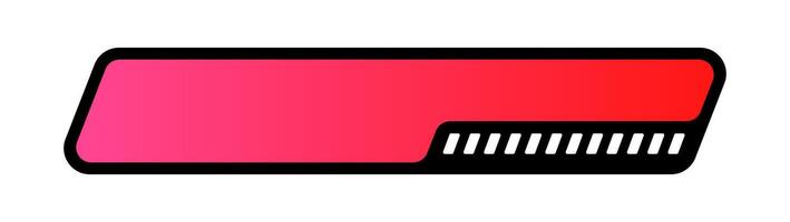 Futuristic element illustration. Colorful lower third overlay. vector