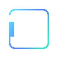Futuristic square gradient background. Pop up window illustration. vector