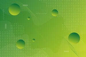Minimalist bright green abstract background with wavy shapes. Colorful green fluid design with simple and modern concept. vector