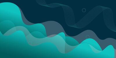 Modern abstract bright green gradient wave liquid geometric background with liquid style gradient color. Suitable for banner, flyer. Eps10 vector