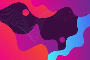 3d liquid shape background. Futuristic colorful gradient pattern. Wave and line background. Colorful geometric poster background. Eps10 vector