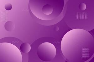 Abstract dynamic purple bubble gradient illustration geometric background with simple circle pattern. Cool and bright design. Eps10 vector
