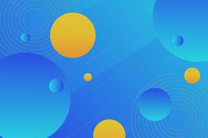 Modern abstract circle in blue with gradient background lines. Simple pattern for product advertising website display poster template. vector