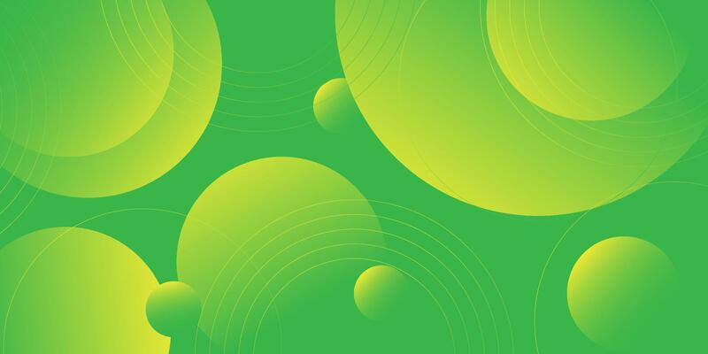 Abstract colorful green gradient illustration background with 3d look and simple circle shadow pattern. Eps10