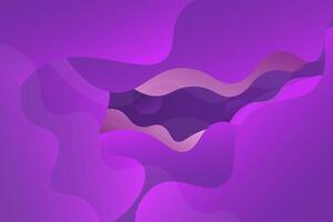 Purple geometric business banner design. Creative banner design with wave shape. Simple horizontal banner. eps10 vector
