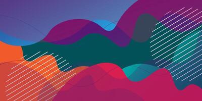 Abstract dynamic colorful gradient illustration background with wave pattern with elegant look. Futuristic and luxurious design. vector