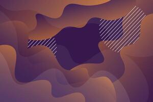 Simple orange geometric business banner design on dark purple background. Creative banner design with wave shape and shadow as template. Simple horizontal banner. eps 10 vector