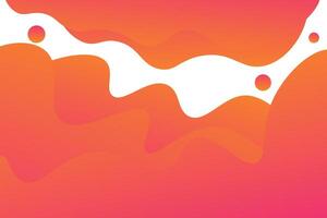 Orange geometric business banner design. Creative banner design with wave shape as template. Simple design on white horizontal banner. Eps10 vector