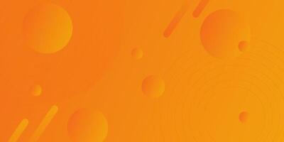 Dynamic abstract orange gradient geometric background illustration with simple circle pattern. Cool and smart design.Eps10 vector