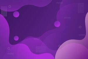 Abstract colorful purple gradient background. Wavy fluid shapes with geometric patterns. Bright purple background design. Cool and modern concept. Eps10 vector