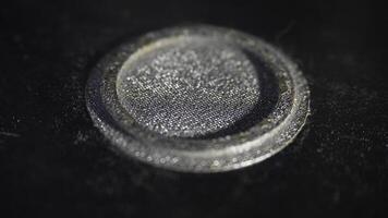 Modern 3D printer printing figure close-up macro. Automatic three dimensional 3d printer in laboratory photo